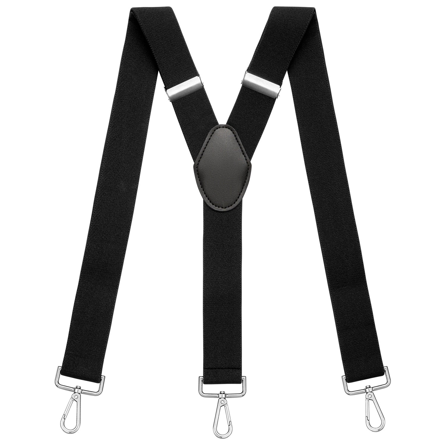 schwarz Hosenträger mit Karabinerhaken