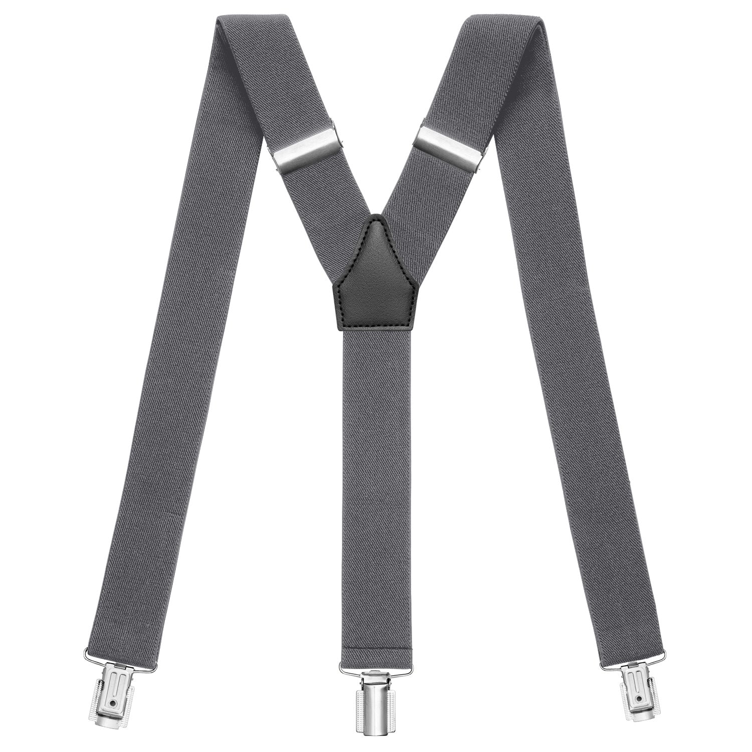 grau Hosenträger in Y-Form mit starken Clips