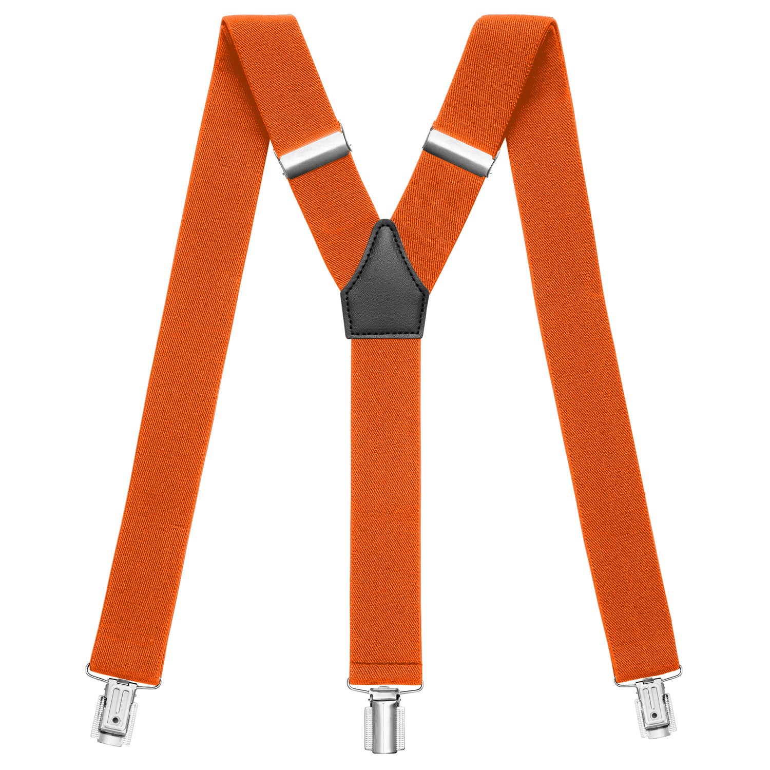 orange Hosenträger in Y-Form mit starken Clips