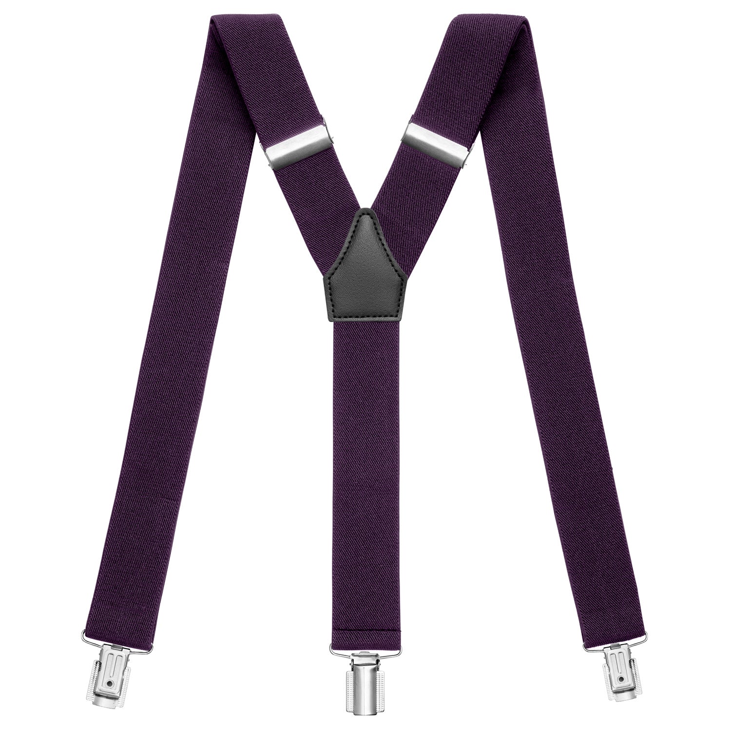 lila Hosenträger in Y-Form mit starken Clips