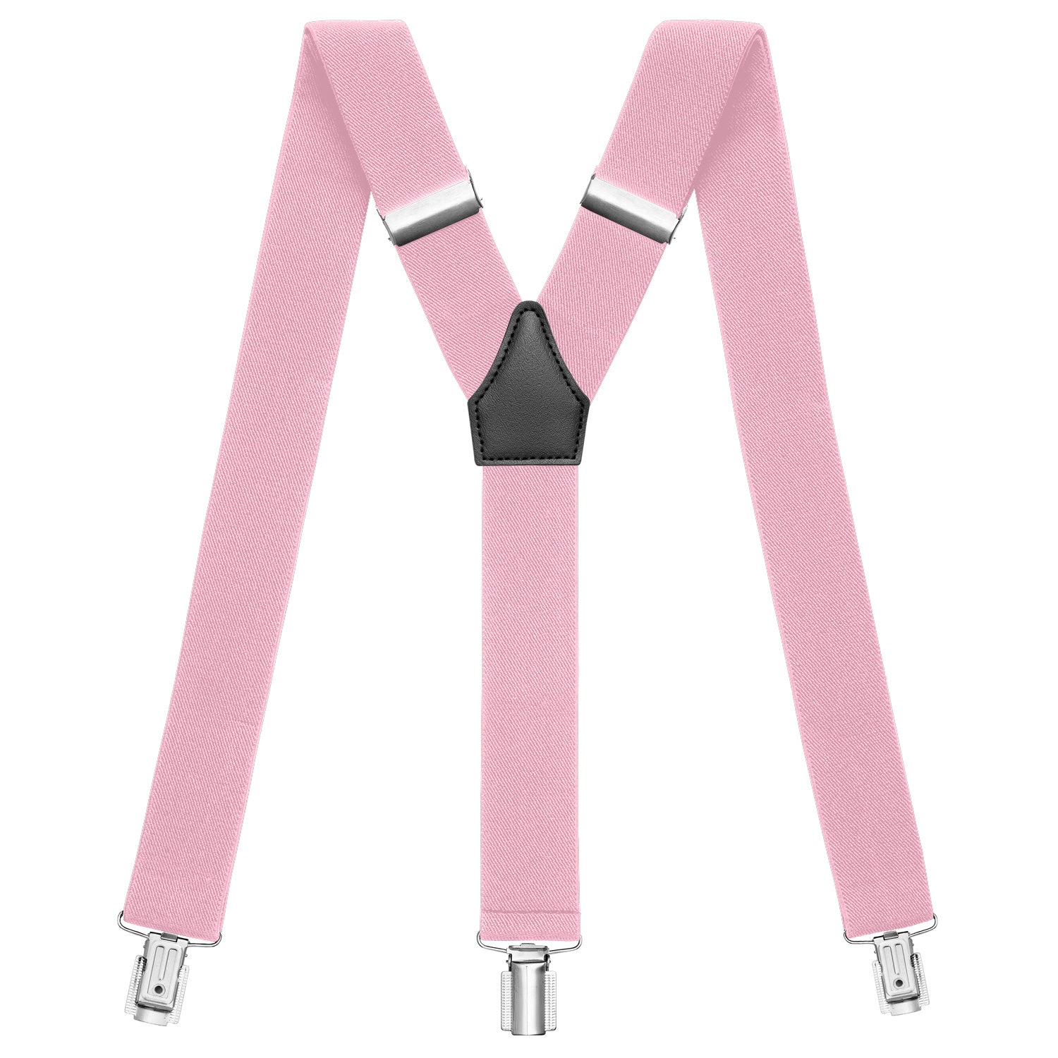 rosa Hosenträger in Y-Form mit starken Clips