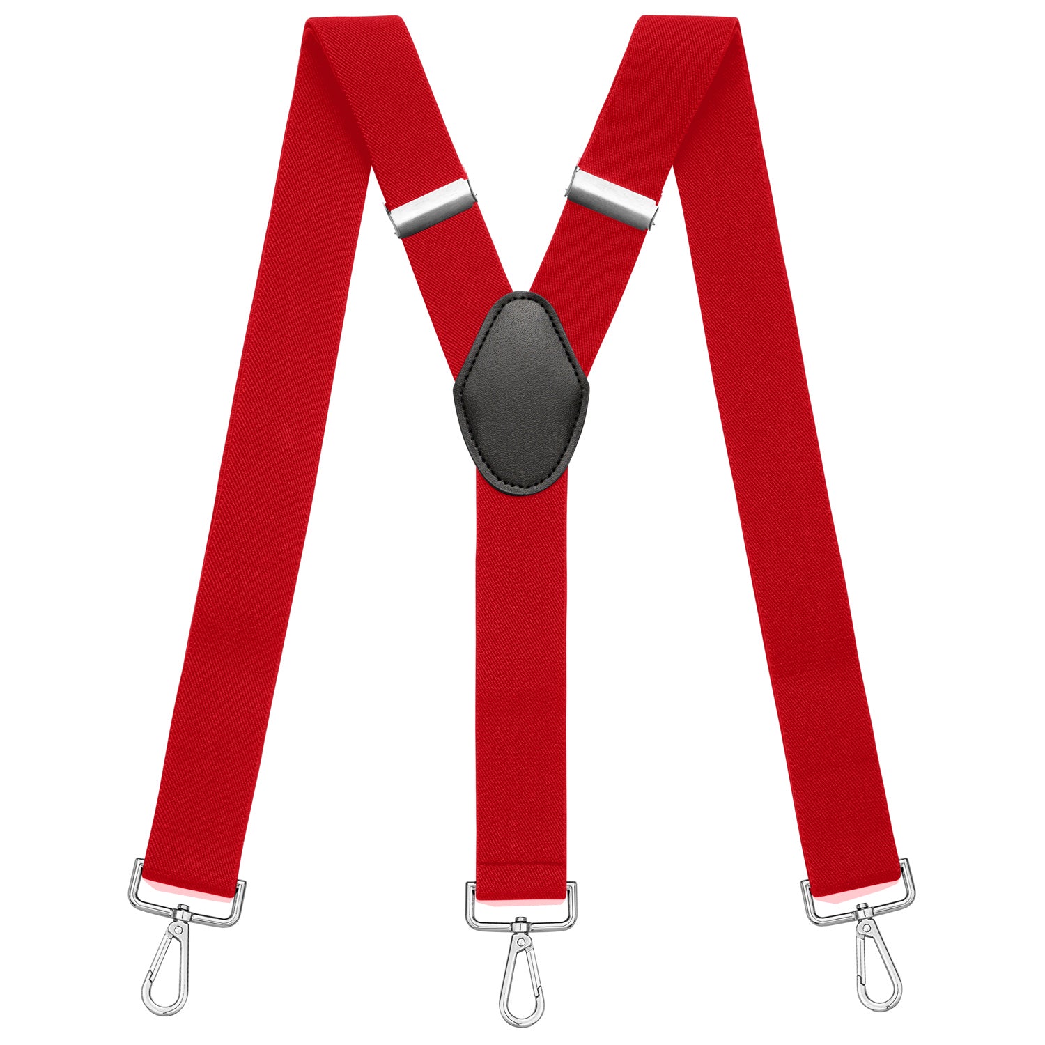 rot Hosenträger mit Karabinerhaken
