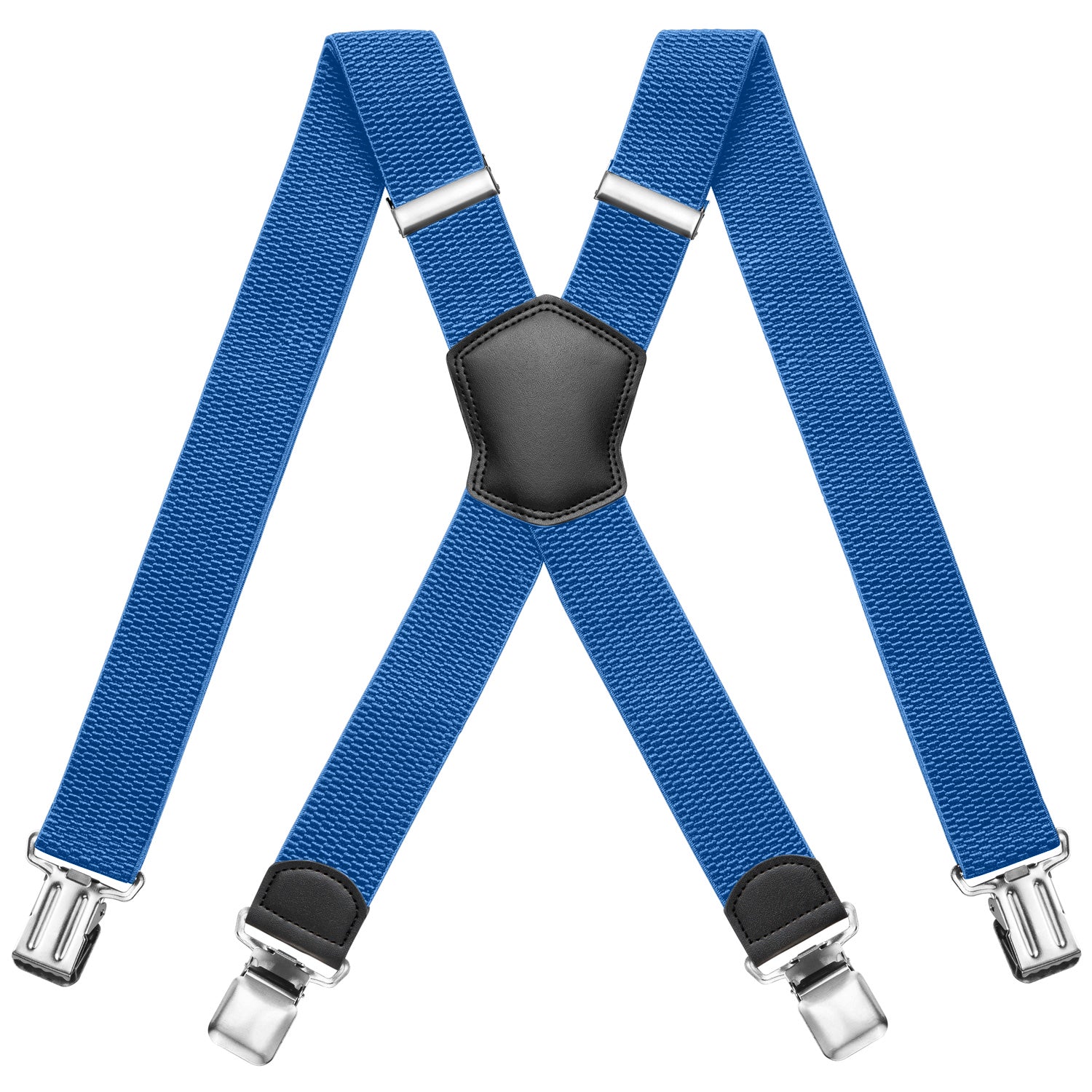 blau Hosenträger in X-Form mit stabilen Clips