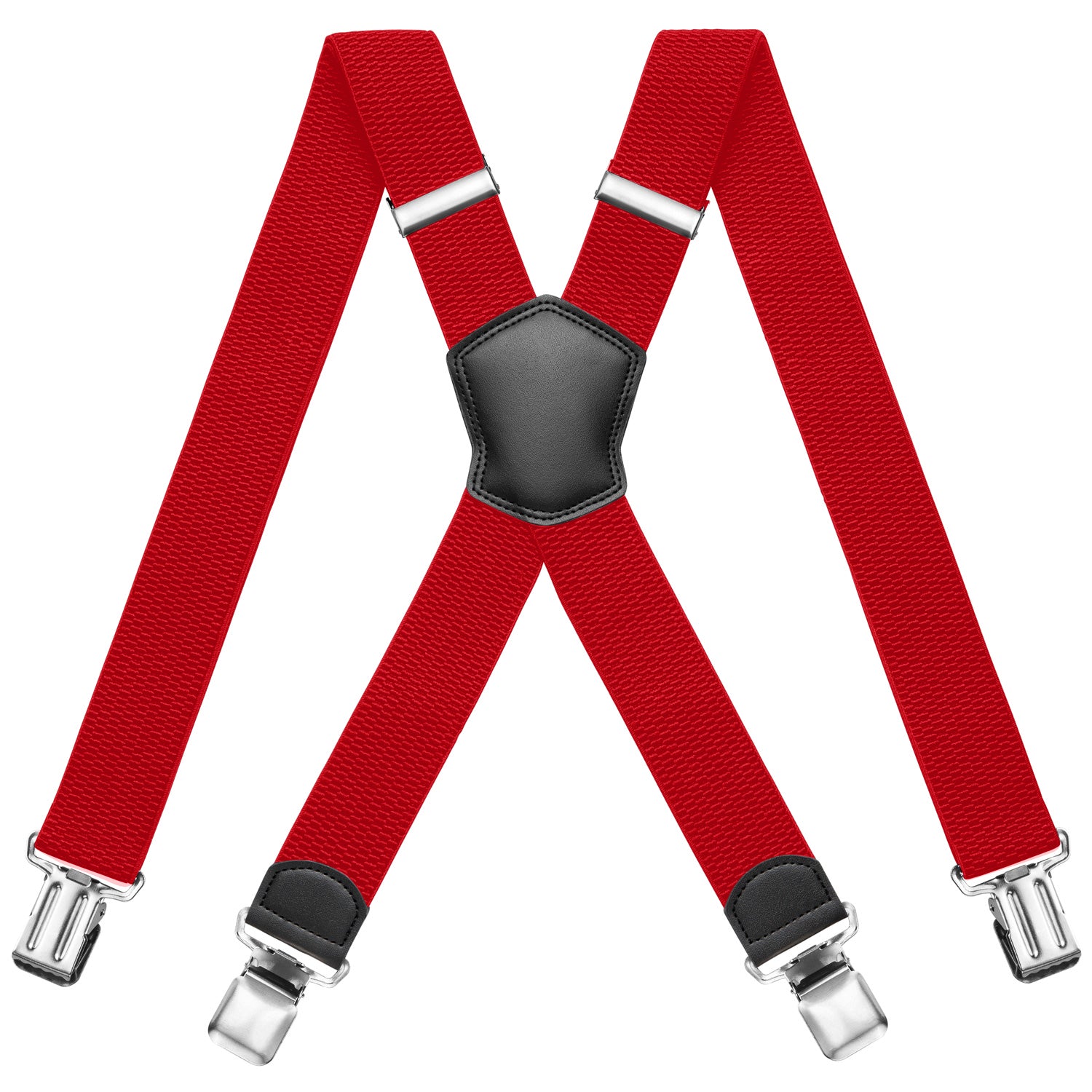rot Hosenträger in X-Form mit stabilen Clips