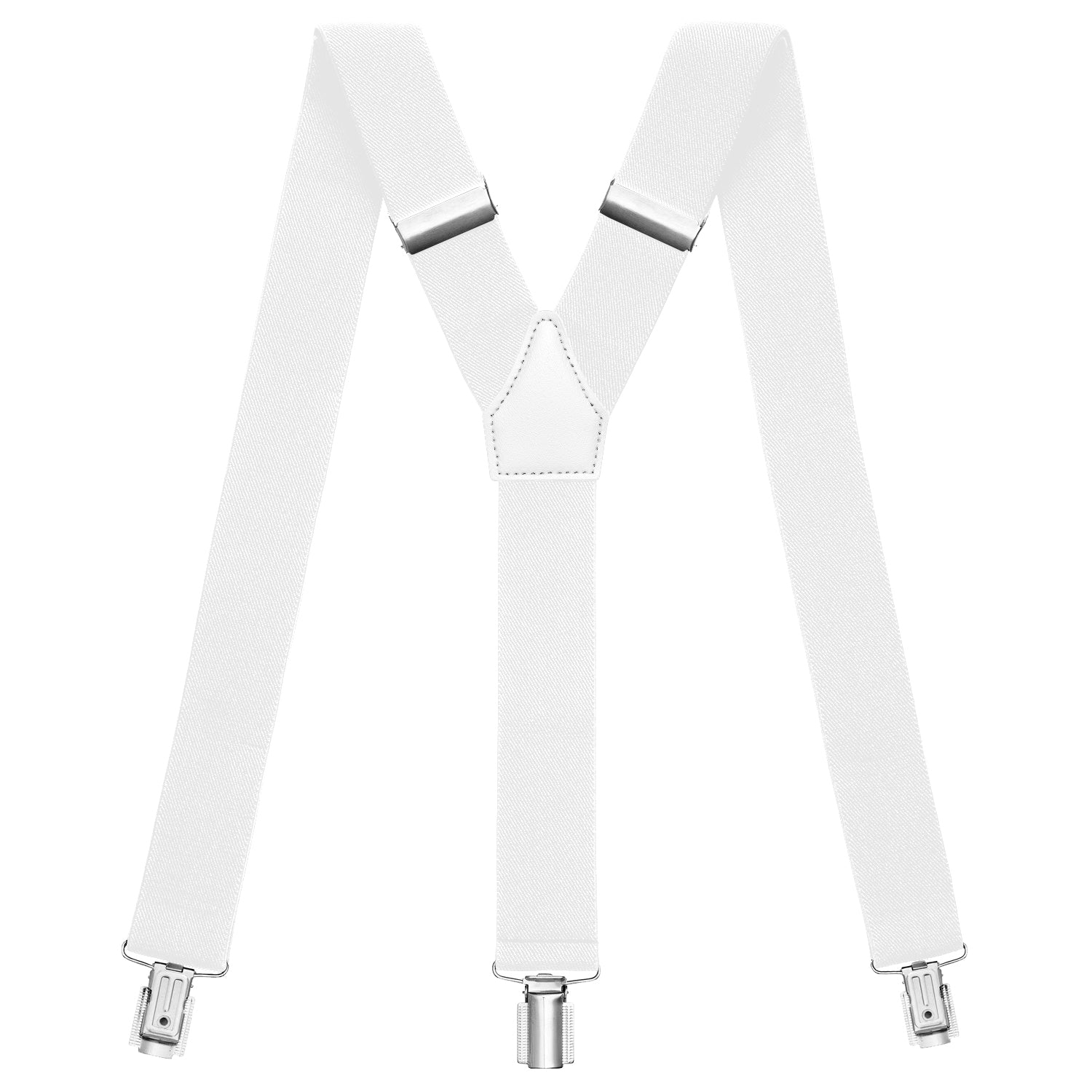 Weisser Hosenträger in Y-Form mit starken Clips