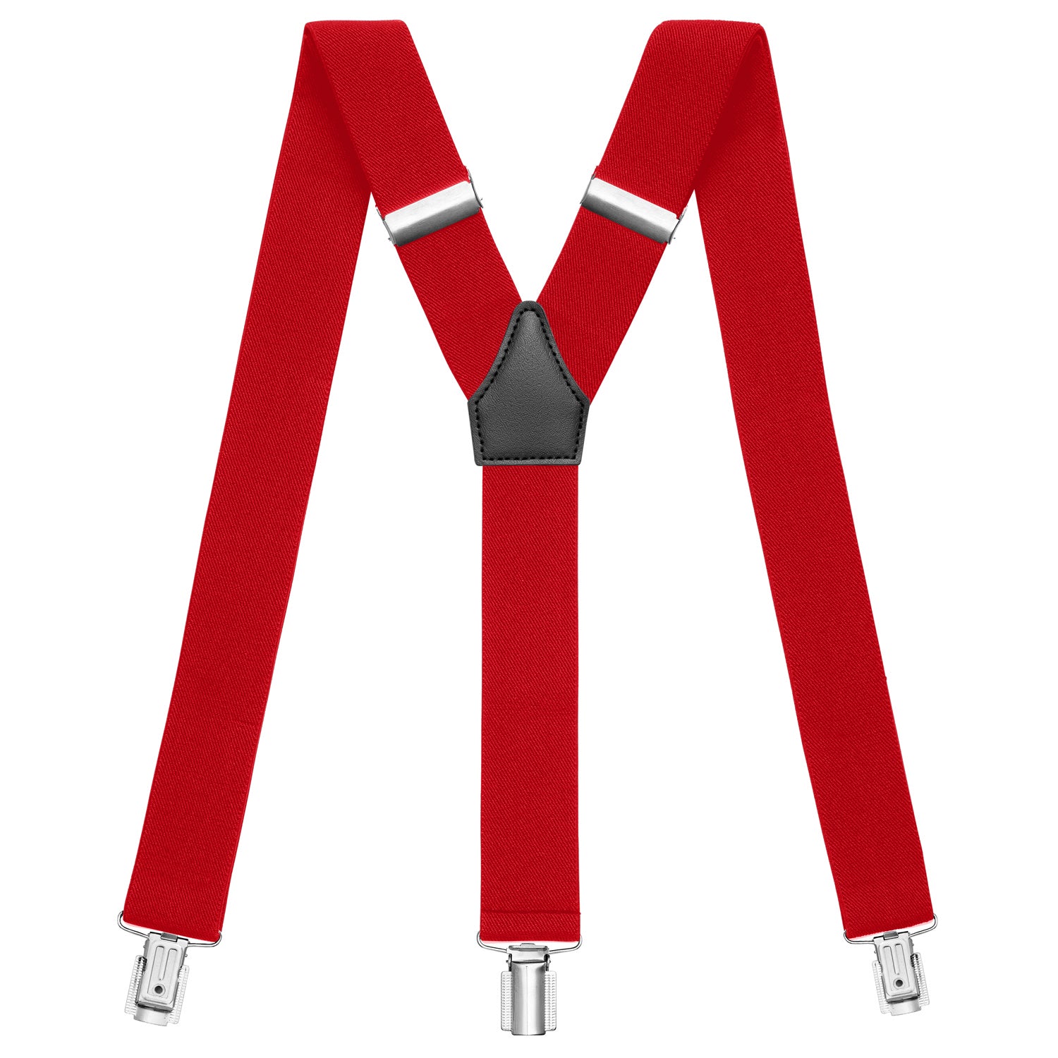 Roter Hosenträger in Y-Form mit starken Clips
